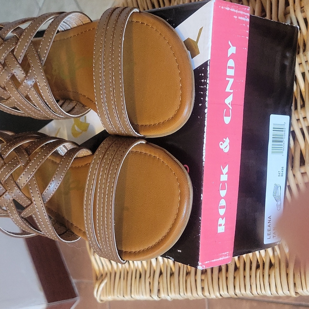 Rock and candy brown sandals